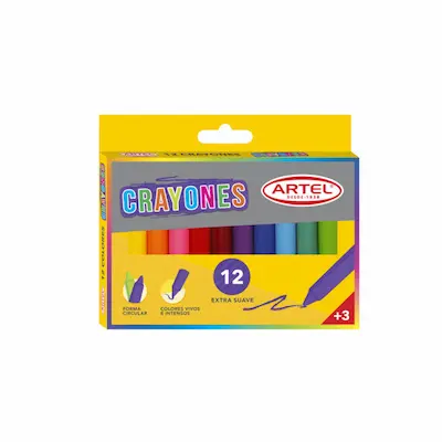LAPIZ CERA ARTEL CRAYON 12 COL