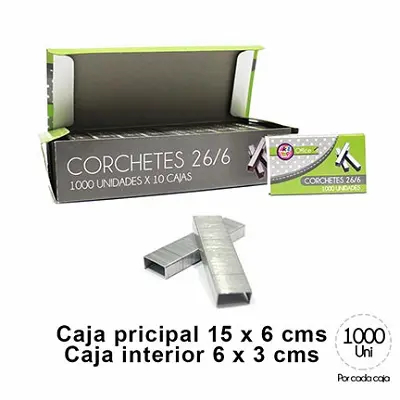 CORCHETE 26/6 1000 ARTE TOP