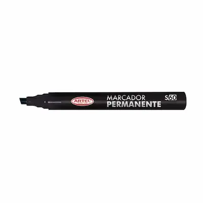 PLUMON PERMANENTE PUNTA BISELADA ARTEL - NEGRO