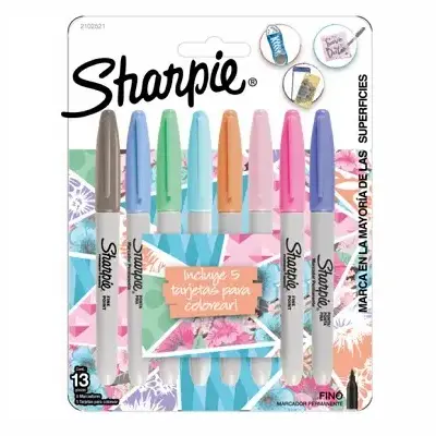 MARCADOR SHARPIE BLISTER PASTEL X8