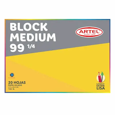BLOCK MEDIUM 99 1/4 20 HOJAS ARTEL
