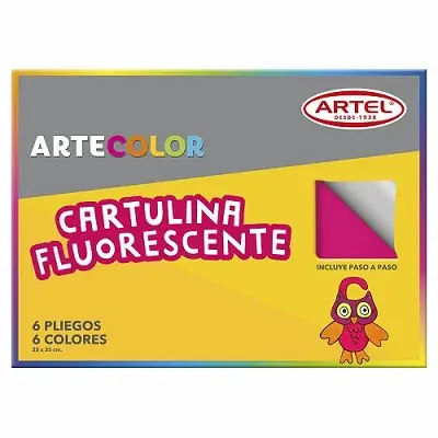 BLOCK ARTEL CARTULINA FLUOR