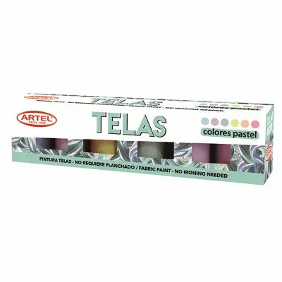 PINTURA TELA PASTEL ARTEL 6 COLORES