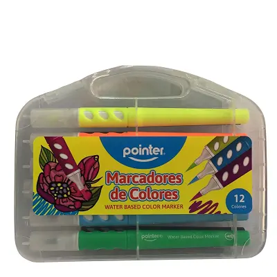 MARCADOR PUNTA PINCEL POINTER 12 COLORES