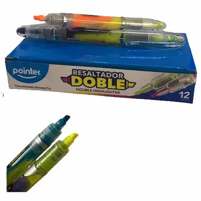 DESTACADOR POINTER DOBLE PUNTA