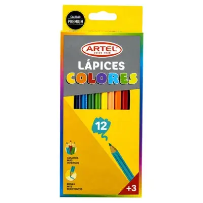LAPIZ COLOR ARTEL 12 LARGO