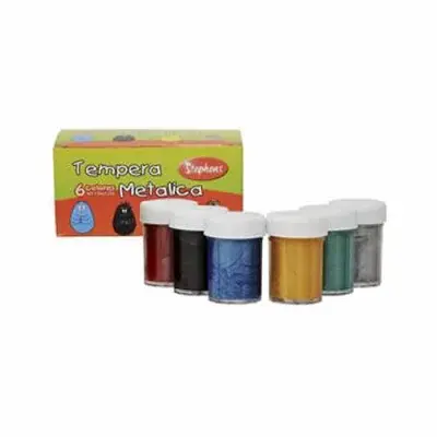 TEMPERA METALICA STEPHENS 6 COL.