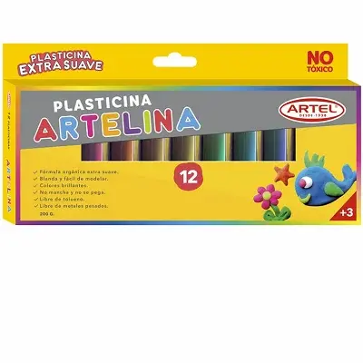 PLASTICINA ARTELINA 12 COL.