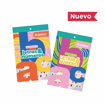 BLOCK STICKERS LETRAS Y NUMEROS