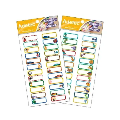 ETIQUETA ADHESIVA MARCA UTILES NIÑO 44X13 MM