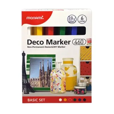 MARCADOR DECO 460 MONAMI BASIC X6