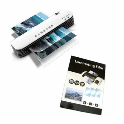 TERMOLAMINADORA + 100 LAMINAS OFICIO