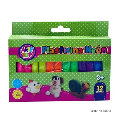 PLASTICINA ARTE TOP NEON 12 COL
