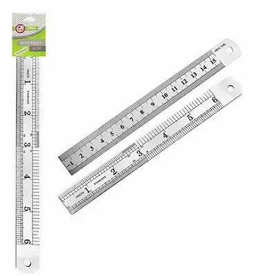 REGLA METALICA 15 CM ARTE TOP