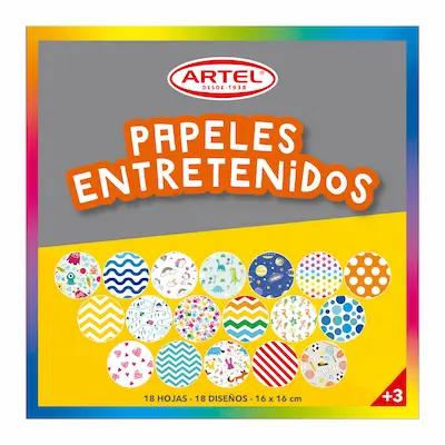 PAPEL ENTRETENIDO ARTEL 16X16