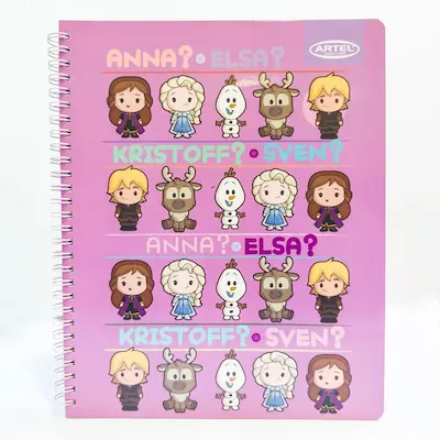 CUADERNO UNIVERSITARIO ARTEL 7M FROZEN KAWAI