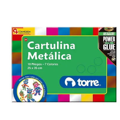 BLOCK TORRE CARTULINA METALICA