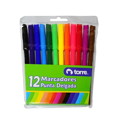 LAPIZ SCRIPTO TORRE 12 COLORES