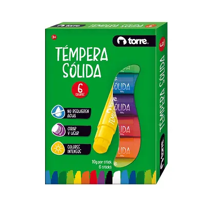 TEMPERA TORRE SOLIDA 6 COL.