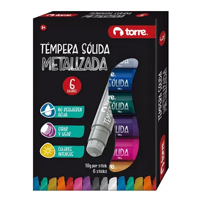TEMPERA TORRE SOLIDA METALICA 6 COL.