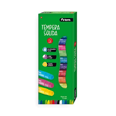 TEMPERA TORRE SOLIDA 12 COL.