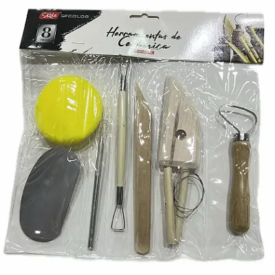 HERRAMIENTAS PARA CERAMICA 8PCS SKOLE