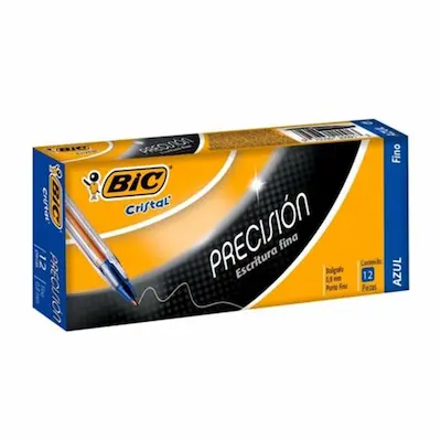 LAPIZ PASTA BIC P/FINA 12 UNID