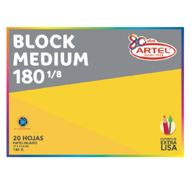 BLOCK MEDIUM 180 1/8 ARTEL