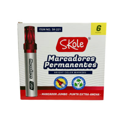 MARCADOR JUMBO ROJO SKOLE