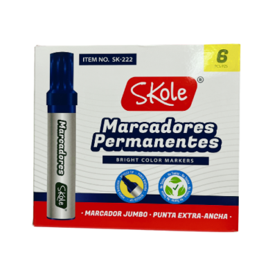 MARCADOR JUMBO AZUL SKOLE