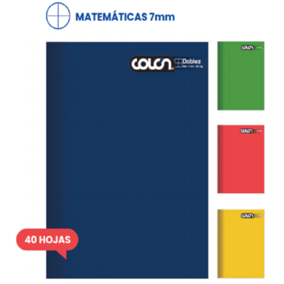 CUADERNO DOBLEZ COLON 40 HJS