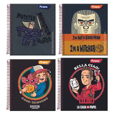 CUADERNO POCKET THE NETFLIX TORRE 5MM 90HJS