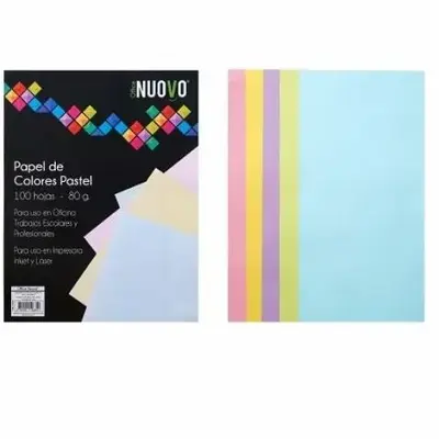 HOJA COLOR CARTA NUOVO SURTIDO PASTEL