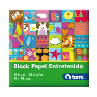 PAPEL ENTRETENIDO TORRE 16X16