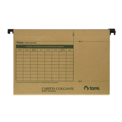 CARPETA COLGANTE B/PLASTICA TORRE