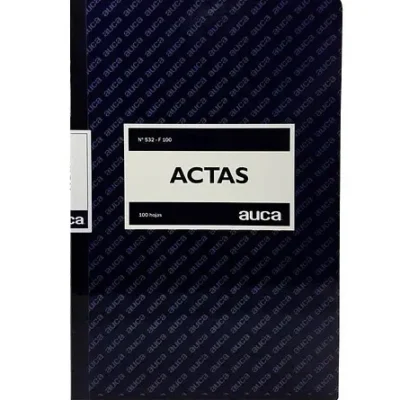 LIBRO ACTAS AUCA 100 HJS.