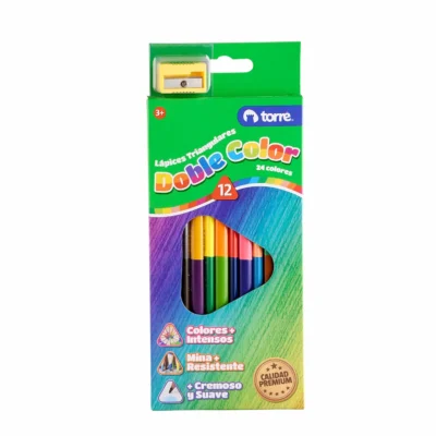 LAPIZ COLOR DOBLE COLOR TORRE